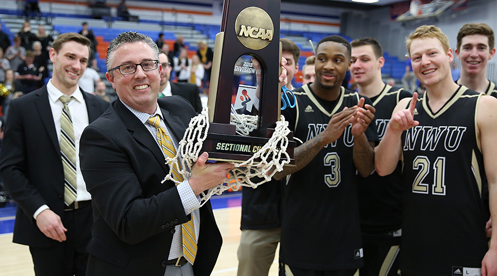 Dale Wellman and NWU with the sectional final trophy